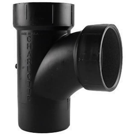 Pinpoint Charlotte Pipe & Foundry ABS004030600HA 1.5 in. Sanitary Street Tee - Black PI153193